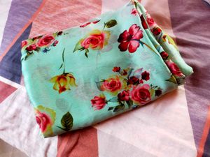 Floral Print Fabric Saree