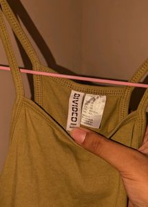 H&amp;M olive green top