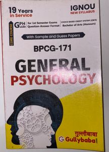 General Psychology BPCG-171