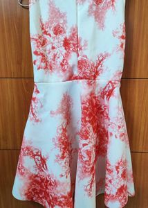 Beautiful White And Red Dress