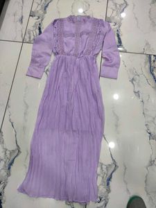 Lavender Pleated Dress