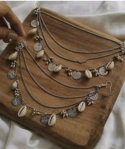 Chain Earrings, Silver Chai Earrings