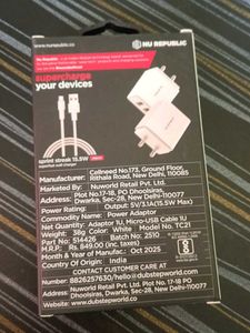 NU Republic 15.5W Micro Wall Charger