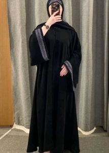 Elegant Black Abaya with Embroidery