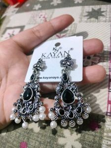 Silver Oxidised Earrings Combo