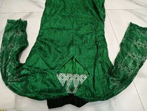 Green Lace Kurta
