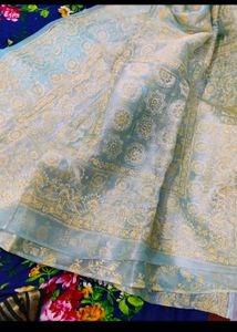 Chanderi Saree With Blouse And Petticoat
