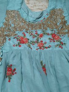 Floral Embroidered Girl's Dress