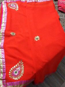 Gota Patti Work Saree