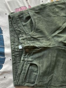 Green Cargo Denim Jeans