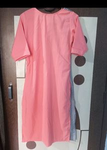Grey And Pink Kurti