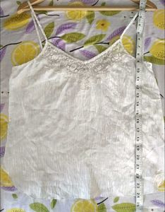 Beautiful Top With Lace And Plaid Short