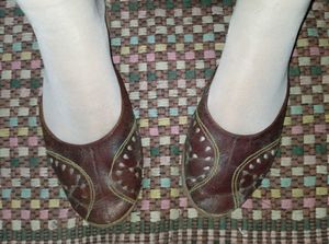 Brown Leather Flats