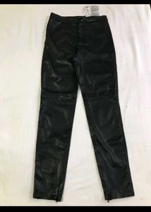 Zara Faux Leather Slim Pant Waist 28-30