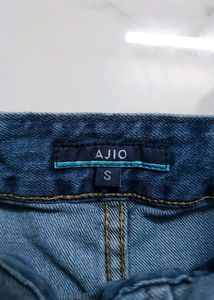 Short Denim Dungaree With Adjustable Straps