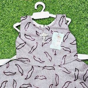 Girl&#39;s Party Dress with Unique Pattern