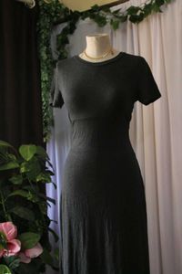Casual Grey Maxi Dress