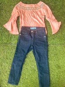 Unused Kids Jeans Top Set-Reliance