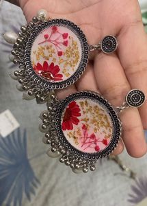 Floral Jhumka Earrings