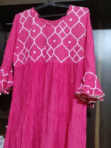 Pink Printed Dress