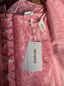 Pink Lace Corset Top