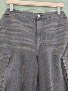 H&amp;M Parachute Denim Cargo Pants