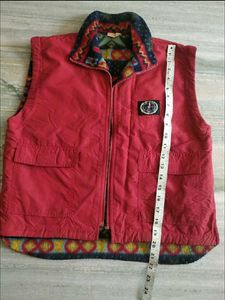Reversible Vintage Red Puffer Vest
