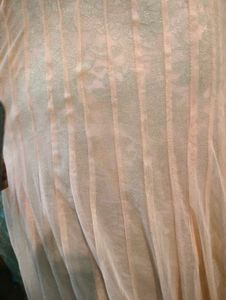 Elegant Peach &amp; Silver Gown