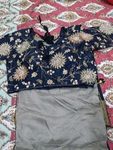 Elegant Saree with Embellished Blouse