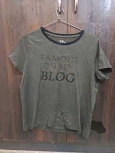 Olive Green Graphic Tee