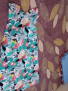 Floral Print Sundress with Tie Straps