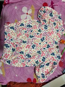 Floral Print Puff Sleeve Top