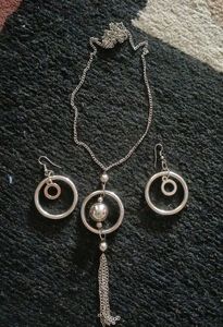 long chain with earings