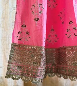 ✨[SALE] Elegant Pink Anarkali Kurta Set