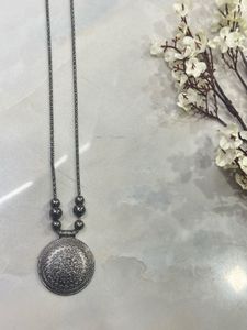 Oxidized necklace🤍🖤