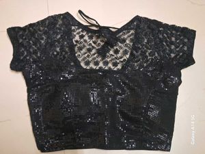Women Black Sequin Blouse 🎀
