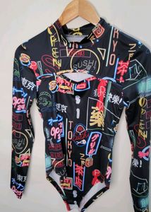 SHEIN 3D GRAFITI PRINT BODYSUIT