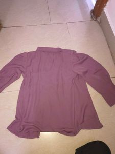 Mauve Button-Down Shirt