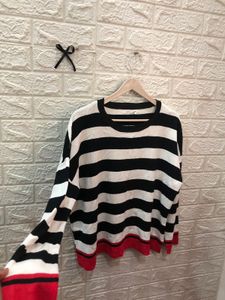 Striped Knit Pullover🕶️‼️