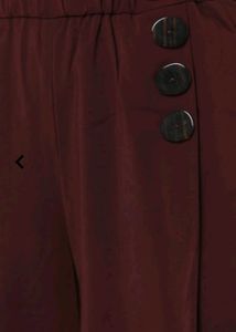Burgundy Culotte Pants