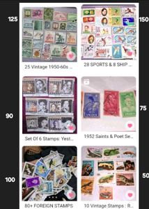 235 Vintage Stamps