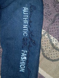 WOMEN Denim Jeans Navy Blue Straight Jean