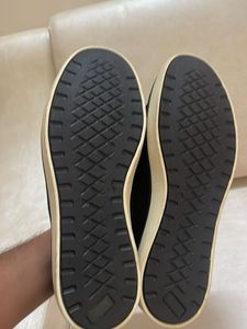 DRISH Black Suede Leather Loafers