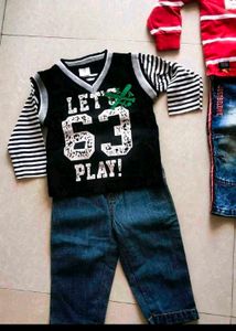 Combo Of 4 Denim Tshirt Set