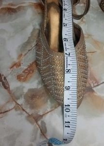 Gold Ballerinas heel