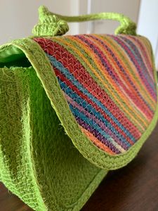 Handcrafted indie vibes clutch bag 🪷🛺🤍