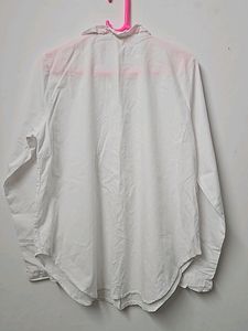 White Semi Formal And Casual Shirt.