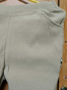Beige Stretch Pants