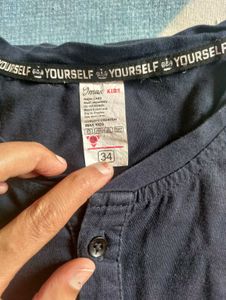 Navy Blue Jean With T Shirt