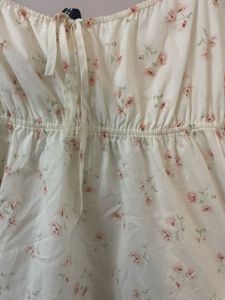 h&amp;m babydoll floral mini dress